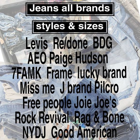 Denim - ❤DO NOT BUY!  Like this Listing to tag my closet for Jeans❤❤❤